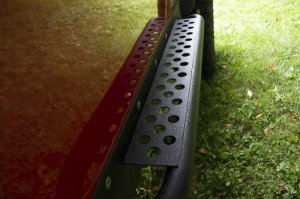 Jeep Wrangler LJ Unlimited Rock Slider with Tube Step - Fishbone Offroad - Black Powdercoat - `04-`06 Jeep Wrangler LJ Unlimited Rock Slider with Tube Step - Fishbone Offroad - Black Powdercoat - `04-`06